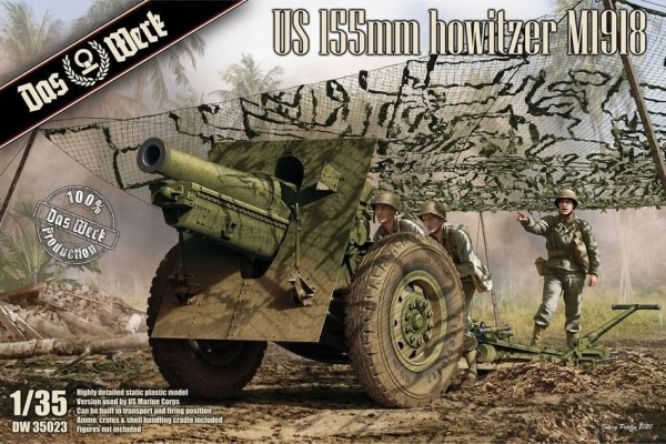 Das Werk DW35023 US 155mm howitzer M1918 1/35