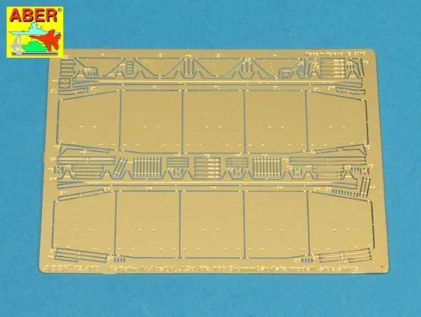 Aber 72A05 Osłony boczne do PzKpfw IV (H.J),Brummbar / Side skirts for PzKpfw IV (H.J),Brummbar 1/72