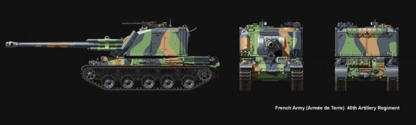 Meng Model TS-004 French AUF1 155mm Self-propelled Howitzer (1:35)