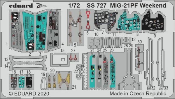 Eduard SS727 MiG-21PF Weekend Eduard 1/72