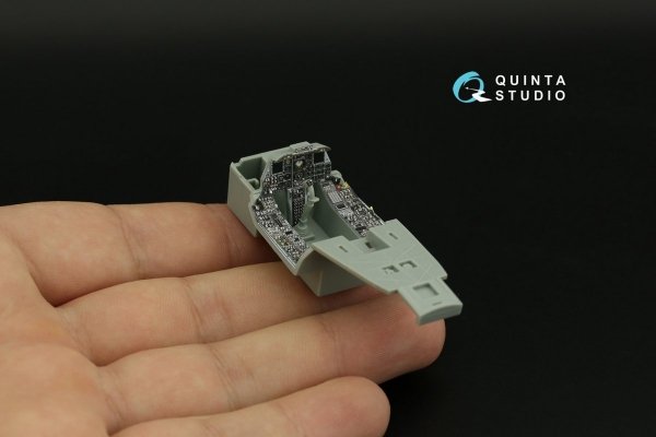 Quinta Studio QDS-48323 A-10C 3D-Printed &amp; coloured Interior on decal paper (Academy) (Small version) 1/48