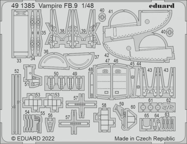 Eduard 491385 Vampire FB.9 Airfix 1/48