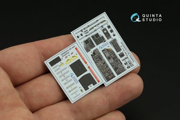 Quinta Studio QD48323 A-10C 3D-Printed &amp; coloured Interior on decal paper (Academy) 1/48