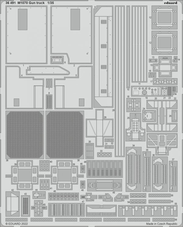 Eduard 36491 M1070 Gun truck HOBBY BOSS 1/35