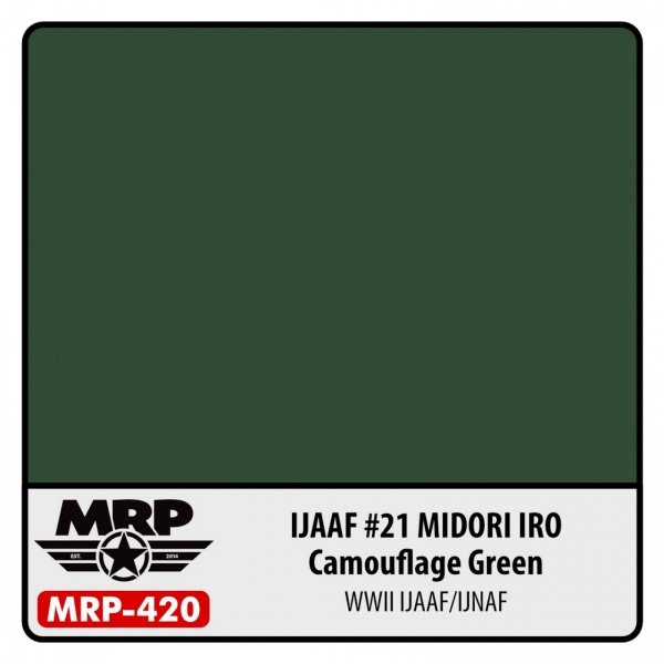 MR. Paint MRP-420 IJAAF #21 Midori Iro (Camouflage Green) 30ml