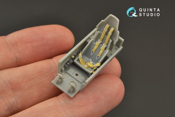 Quinta Studio QD48271 Hs 129B-2 3D-Printed &amp; coloured Interior on decal paper (Hasegawa) 1/48