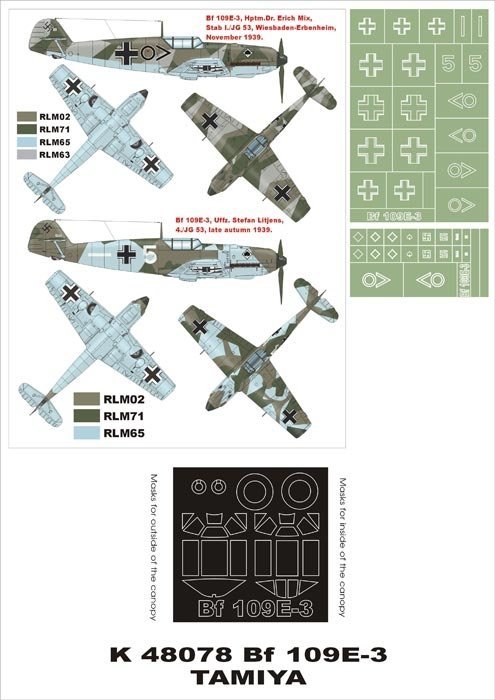 Montex K48078 Bf 109E-3 1/48