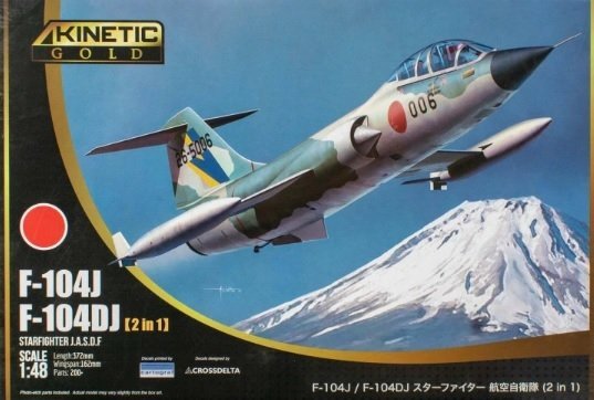 Kinetic K48092 F-104J F104DJ Starfighter J.A.S.D.F. (2 in 1) 1/48
