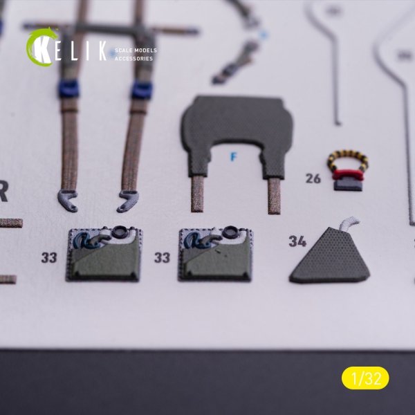 Kelik K32040 Tornado IDS - interior 3D decals for Italeri kit 1/32