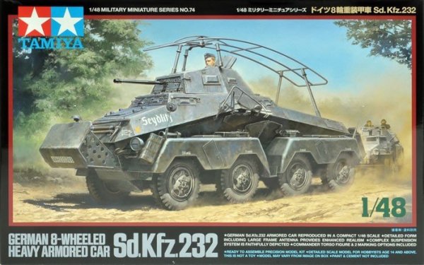 Tamiya 32574 German Sd.Kfz. 232 Heavy 8-wheeled armored car (1:48)