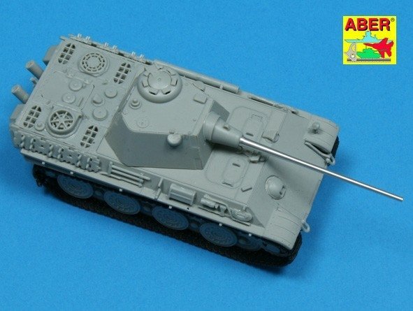 Aber 72L-38 7,5 cm KwK 44/1 L/70 lufa do czołgu Panther F /  7,5 cm KwK 44/1 L/70 german tank barrel for Panther Ausf.F 1/72