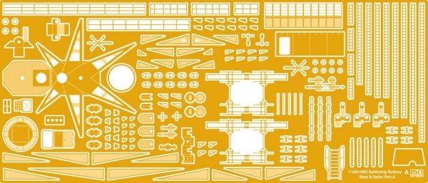 MK1 Design MD-20013 HMS Rodney DX Pack 1/200