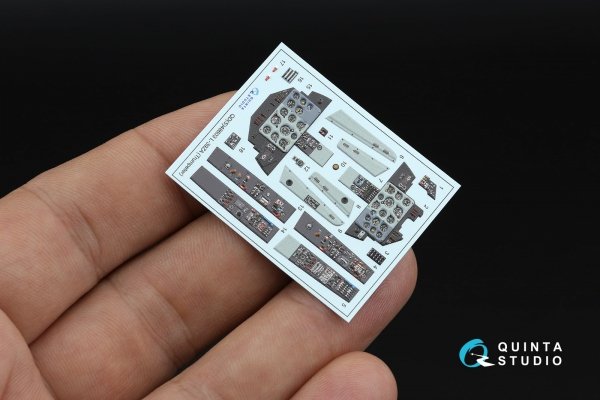 Quinta Studio QD+48603 L-39ZA 3D-Printed &amp; coloured Interior on decal paper ( Trumpeter )( with 3D-printed resin parts ) 1/48
