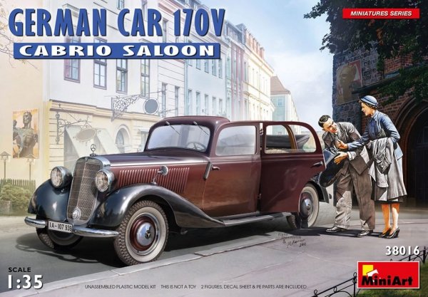 MiniArt 38016 GERMAN CAR 170V CABRIO SALOON 1/35