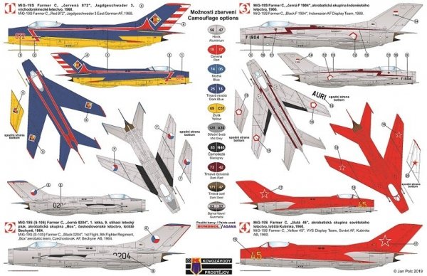 Kovozavody Prostejov KPM0159 MiG-19S Farmer-C “Aerobatics” 1/72