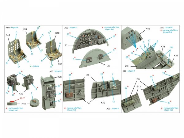 Quinta Studio QD35127 Nakajima B5N2 Kate 3D-Printed coloured Interior on decal paper (Border Model) 1/35