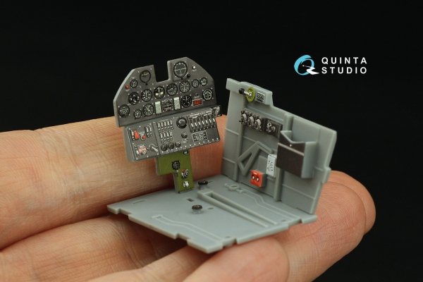 Quinta Studio QD32214 P-40M WarHawk 3D-Printed coloured Interior on decal paper (Trumpeter) 1/32