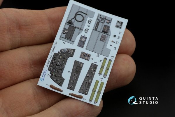 Quinta Studio QD48015 La-11 3D-Printed &amp; coloured Interior on decal paper (ARK) 1/48