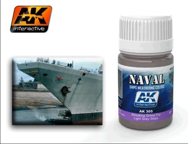 AK Interactive AK305 Streaking Grime For Light Grey Ships