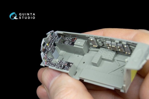 Quinta Studio QD48039 F-15C 3D-Printed &amp; coloured Interior on decal paper (for GWH kit) 1/48