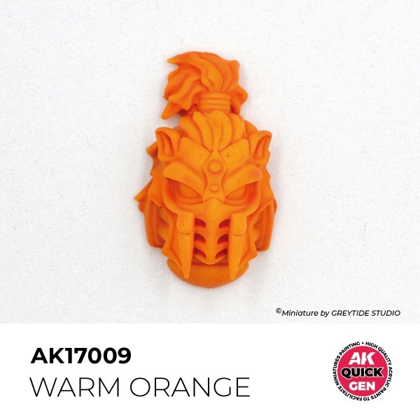 AK Interactive AK17009 WARM ORANGE – QUICK GEN COLOR 18ml