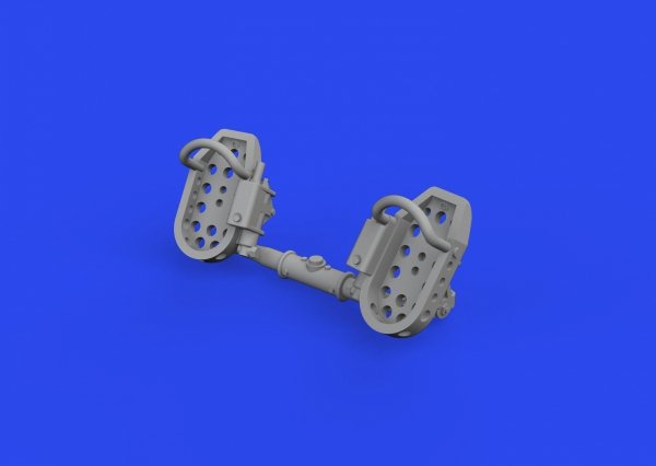 Eduard 672320 Bf 109E rudder pedals late PRINT 1/72