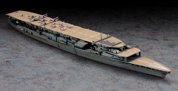 Hasegawa 30072 Japanese Navy Aircraft Carrier Akagi "Three Flight Deck" w/ Carrier-Based Aircraft Set (Biplane) 1/700