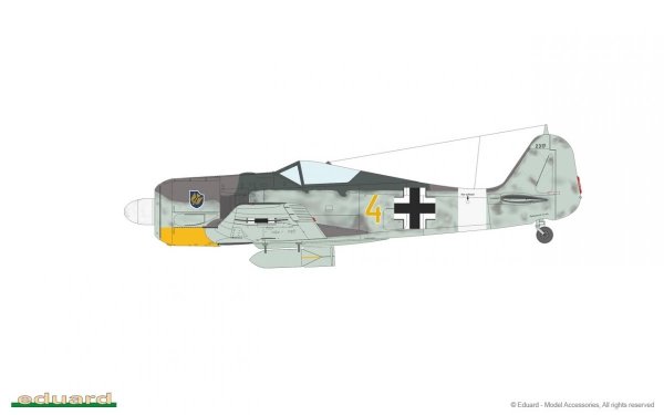 Eduard 84117 Fw 190A-4 w/ engine flaps &amp; 2-gun wings 1/48