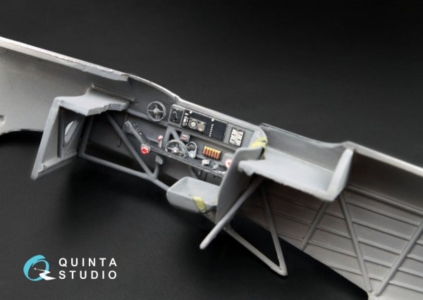 Quinta Studio QD48004 Yak-1B (late production) 3D-Printed &amp; coloured Interior on decal pape (for all kits) 1/48