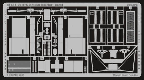 Eduard 32561 Ju 87G-2 Stuka interior 1/32 HASEGAWA