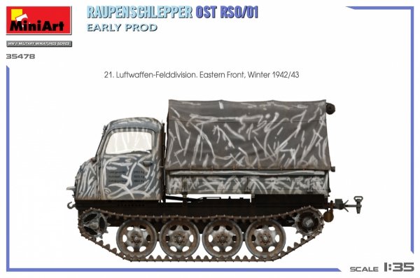 Miniart 35478 RAUPENSCHLEPPER OST RSO/01. EARLY PROD 1/35