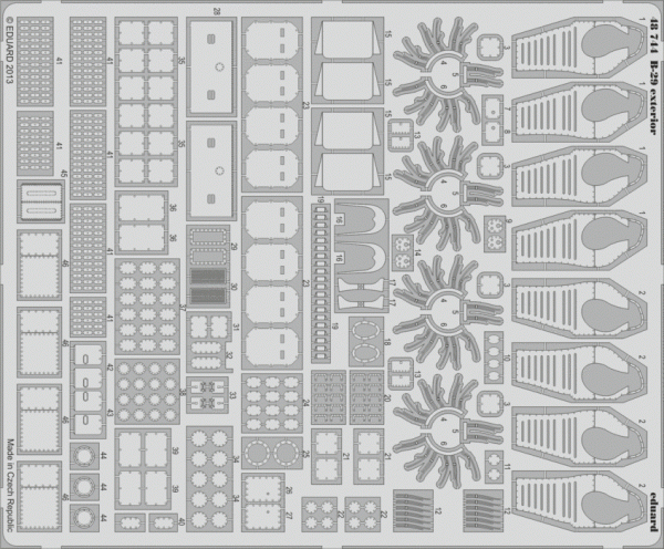 Eduard 48744 B-29 exterior 1/48 Revell