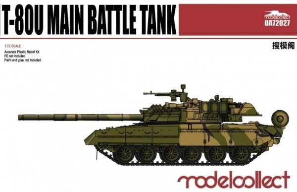 Modelcollect UA72027 Russian T-80U Main Battle Tank 1/72