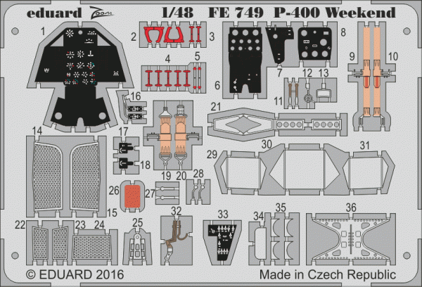 Eduard FE749 P-400 Weekend EDUARD 1/48