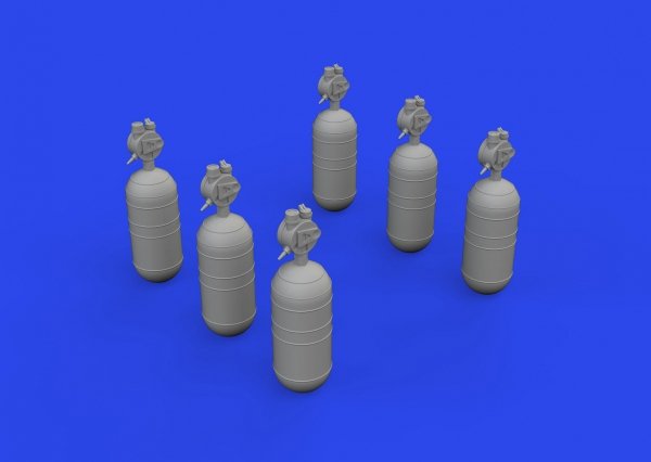 Eduard 632200 WWII USAAF oxygen cylinder A-6 PRINT 1/32