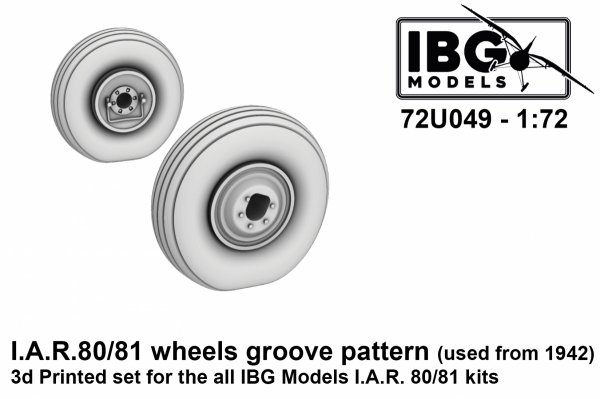 IBG 72U049 I.A.R. 80/81 Wheels Groove Pattern (used from 1942) 1/72