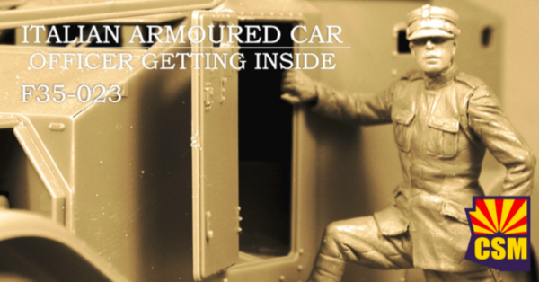 Copper State Models F35-023 Italian Armoured Car Officer getting inside 1/35