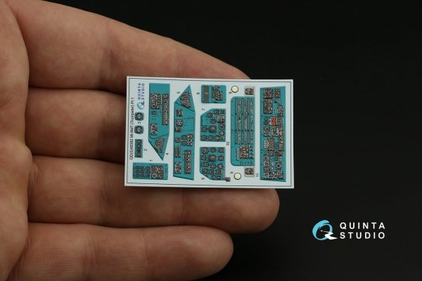 Quinta Studio QDS-48382 Mi-8MT 3D-Printed &amp; coloured Interior on decal paper (Trumpeter) (Small version) 1/48