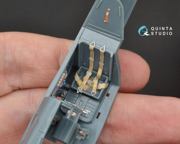 Quinta Studio QD48094 Bf 109G-6 3D-Printed &amp; coloured Interior on decal paper (for Eduard kit) 1/48