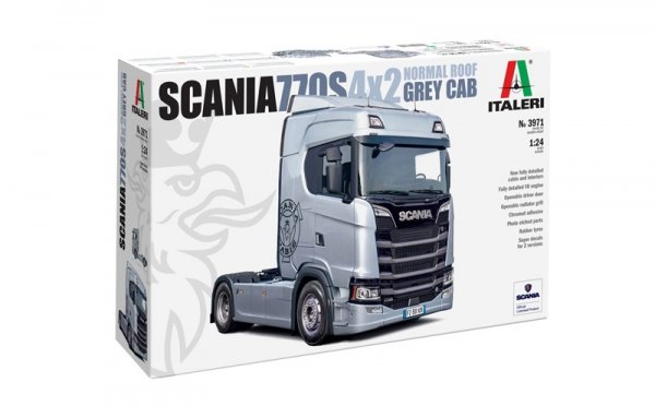 Italeri 3971 Scania S770 4x2 Normal Roof &quot;Grey Cab&quot; 1/24