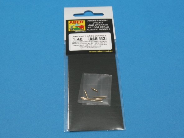 Aber A48 112 Armament for German fighter Me 109E-3 to G-4 (1:48)