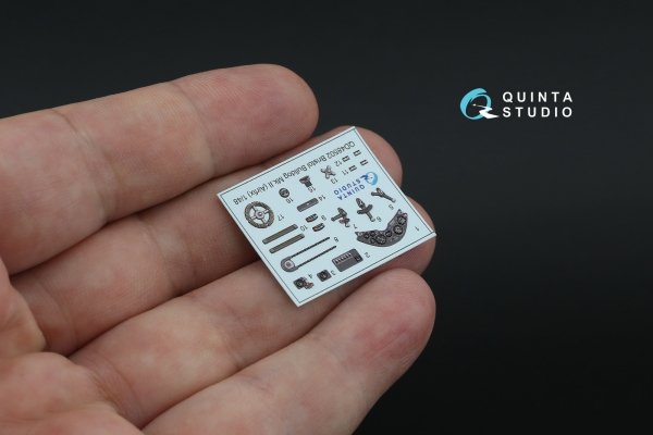 Quinta Studio QD48502 Bristol Bulldog Mk.II 3D-Printed coloured Interior on decal paper (Airfix) 1/48