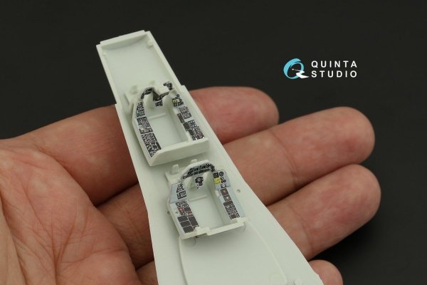 Quinta Studio QD72058 F-16D 3D-Printed &amp; coloured Interior on decal paper (Revell) 1/72