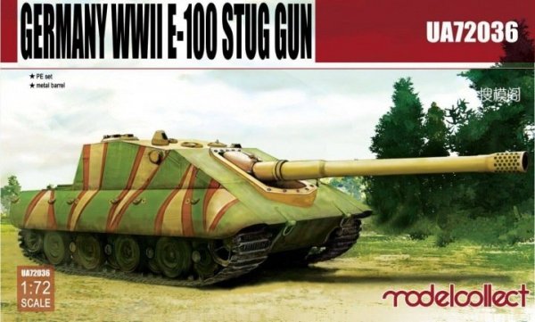 Modelcollect UA72036 German WWII E-100 Stug Gun (1:72)