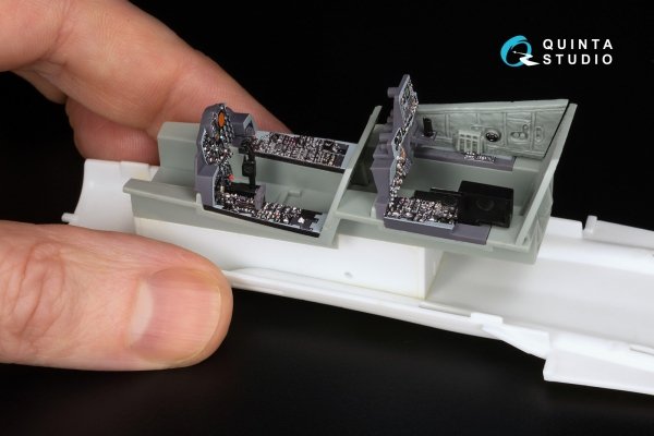 Quinta Studio QDS+48489 F-4J Phantom II 3D-Printed &amp; coloured Interior on decal paper (Academy) (Small version) (with 3D-printed resin parts) 1/48