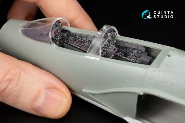 Quinta Studio QD+48495 F-4D late Phantom II 3D-Printed &amp; coloured Interior on decal paper (Academy) (with 3D-printed resin parts) 1/48