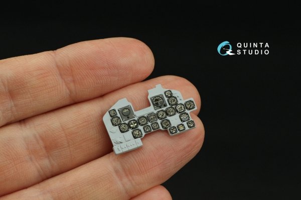 Quinta Studio QD32242 US WWII Cockpit instrument gauges with bezels 3D-Printed &amp; coloured Interior on decal paper (All Kits) 1/32