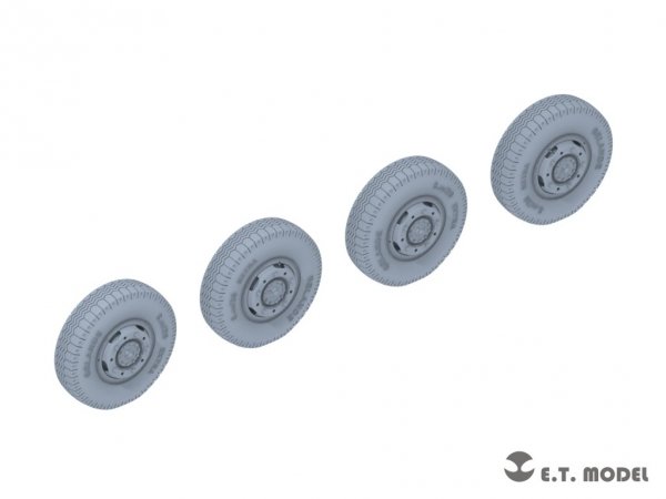 E.T. Model P35-104 WWII German Sd.Kfz.234 Small Diameter Weighted Wheels Type.4 1/35