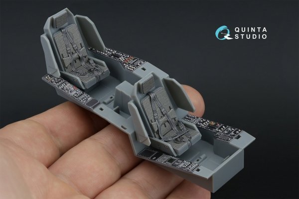 Quinta Studio QD35132 AH-64A 3D-Printed coloured Interior on decal paper (Trumpeter) 1/35