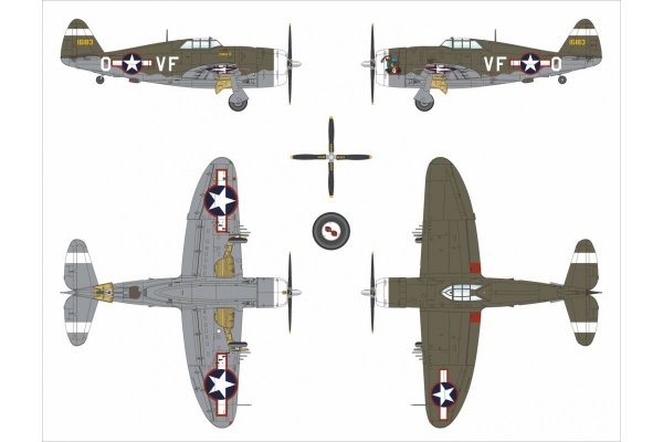 Dora Wings 48055 P-47C-2 Thunderbolt 1/48
